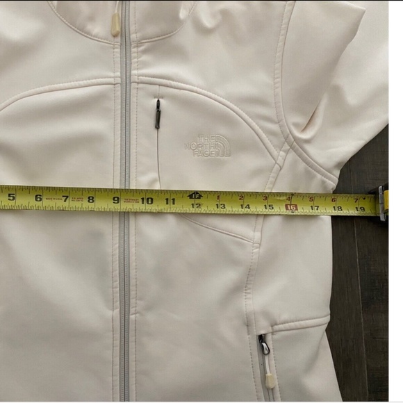 ~ SOLD ~THE NORTH FACE Small Women's Apex Windproof Soft Shell Jacket Coat White - Picture 9 of 12